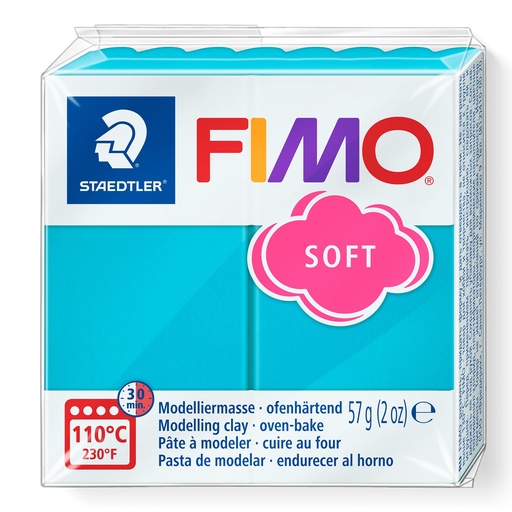 [824839] PATE FIMO SOFT BASE VERT MENTHE