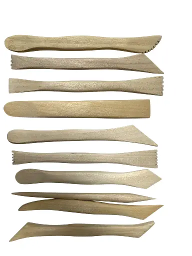 [8226] Holzbandhalter, 10er-Set, sortiert
