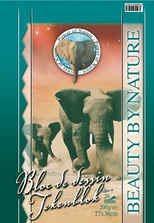 [1324] Zeichenblock 27 x 36, 200 g/20 Blatt.