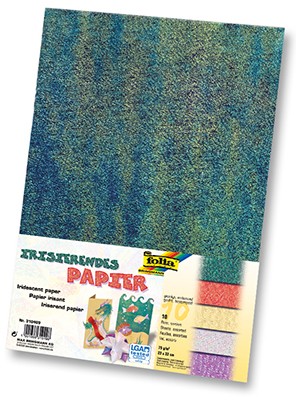 [2358] IRIDESCENT PAPER 23X33CM, 10 SHEETS