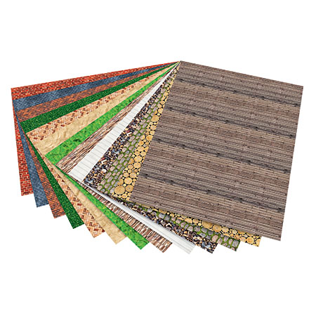 [22441] PAPIER STRUCTURÉ 50X70 CM, 13 FEUILLES