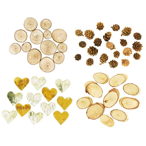 [804301] NATURE DECORATION, SET OF 4