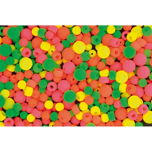 [82564] RONDE NEON KRALEN, ZAK VAN 100G