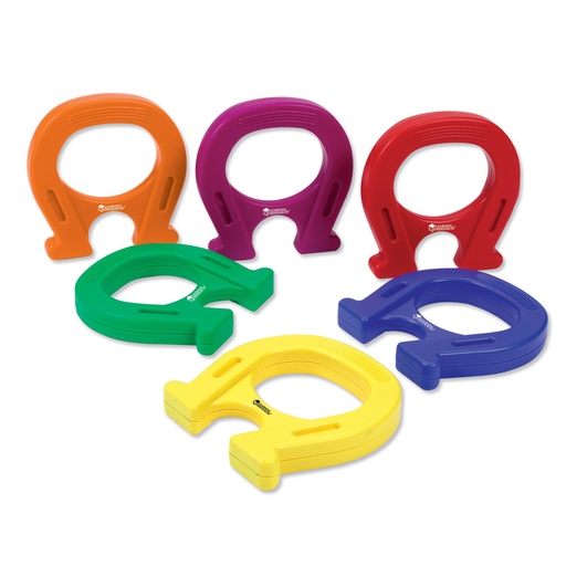 [6135] 12CM HOEFIJZER MAGNETEN, SET VAN 6