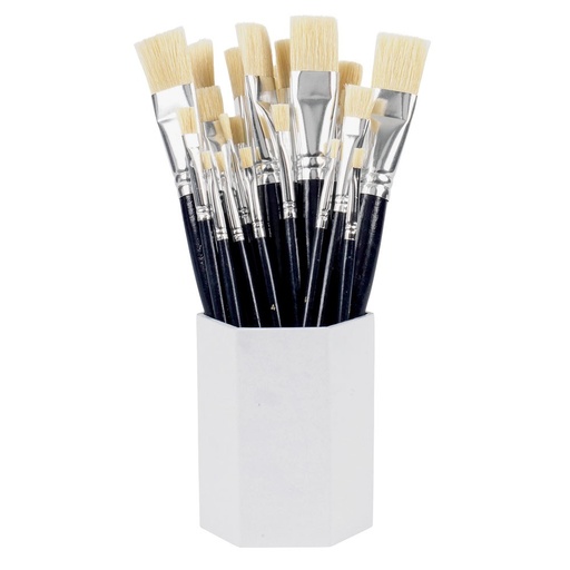 [5168] FLAT BRUSHES, SET OF 25