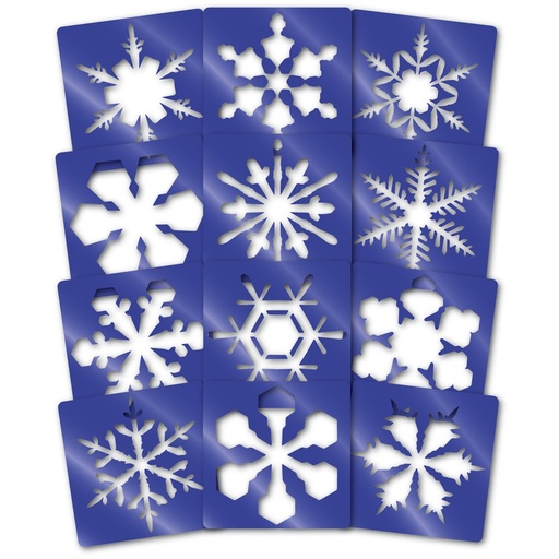 [99091] POCHOIRS FLOCONS DE NEIGE