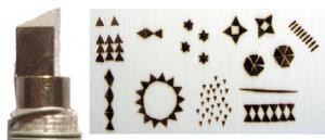 [848608] DREIECKIGE PYROGRAFIE-SPITZE