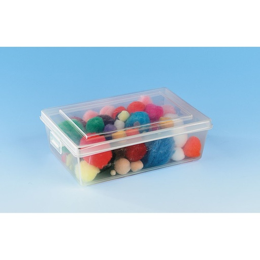 [7527] TRANSPARENTE KUNSTSTOFFBOX 19X14X5