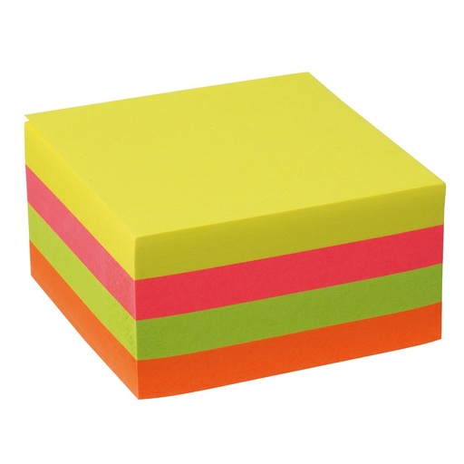 [1064] MEMO NOTITIES 8X8CM KLEUR ASS 320F.