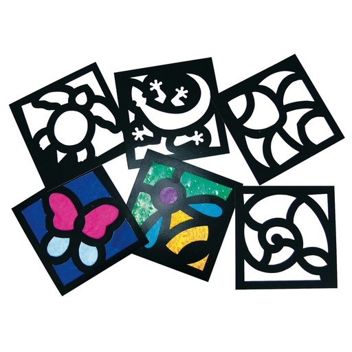 [99018] MES PREMIERS VITRAUX 15X15CM, LOT DE 24