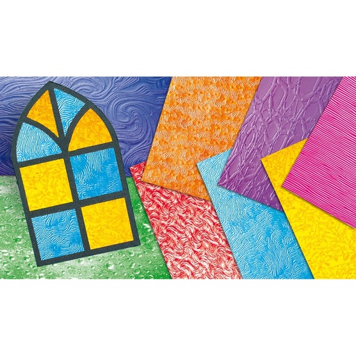[99022] Glasmalerei-Papier, Milchglas, 24 Blatt