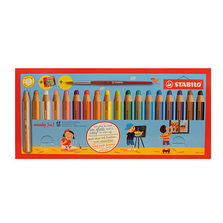 [5278] CRAYONS WOODY, ÉTUI DE 18