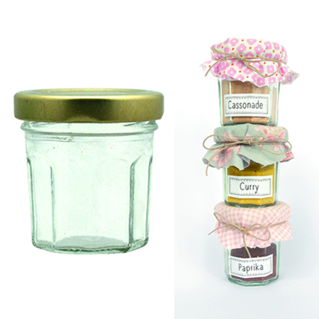 [8166] MINI JAM JARS, SET OF 12