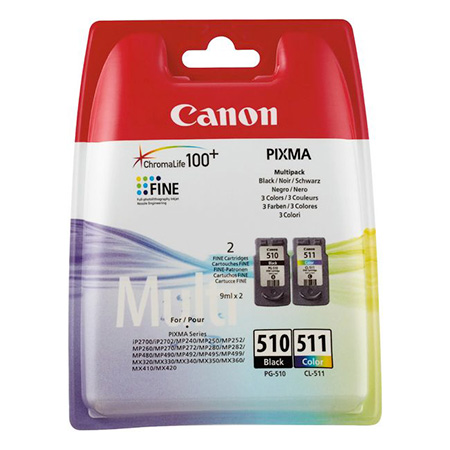 [CAN22372M] CARTOUCHE CANON PG510/CL511 PACK NOIR + COULEURS