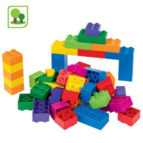 [B001] LARGE BUILDING BRICKS, 50 PIECES
