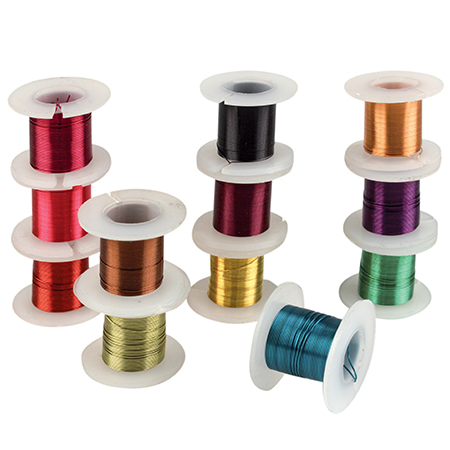 [HA033] COLOURED METAL WIRE ASS. 3M X12 SPOOLS