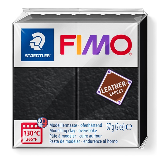 [824901] FIMO LEDERPASTA, ZWART
