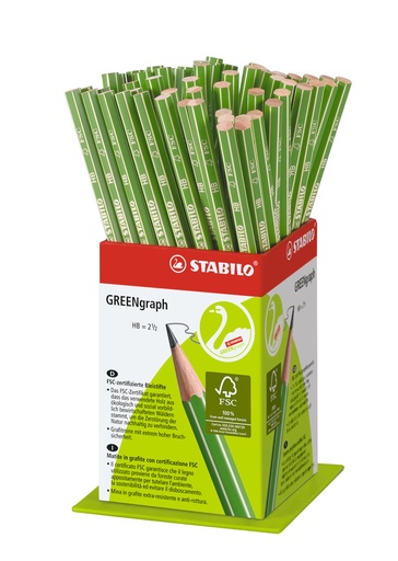 [5200S6] GREENGRAPH HB GRAPHITBLESTEINE, DOSE MIT 60 STÜCK