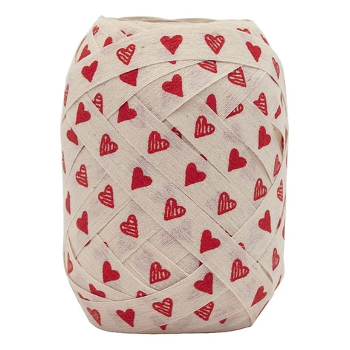 [819916] RUBAN GO GREEN COEURS ROUGES, 12M