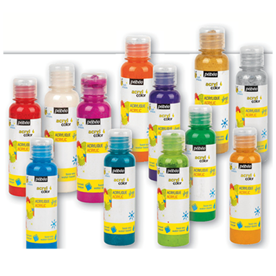 [5033] ACRYLCOLOR GLITZERFARBE 150ML, 12ER-SORTIMENT