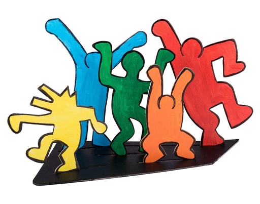 [80607] IN DE MANIER VAN KEITH HARING, SET VAN 5