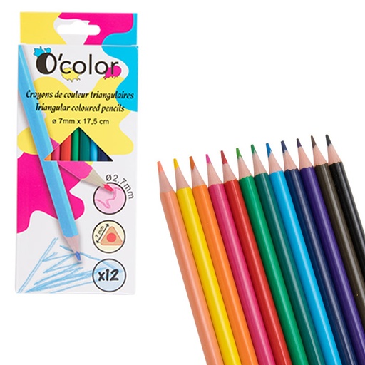 [523101] O'COLOR DREIECKSTIFTE, BOX MIT 12 STÜCKEN