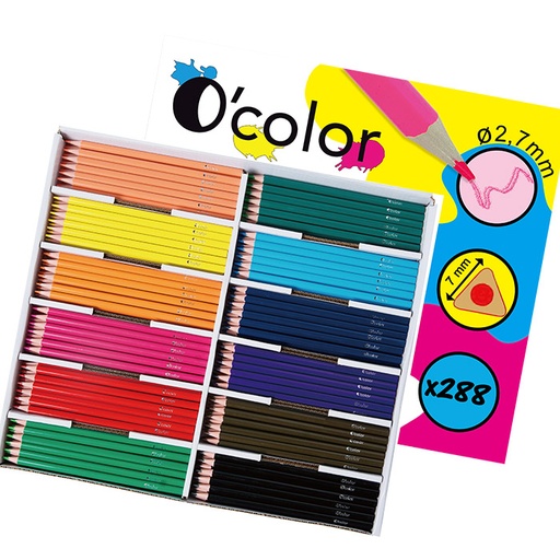 [523102] TRIANG.O'COLOR PENCIL,PACK OF 288