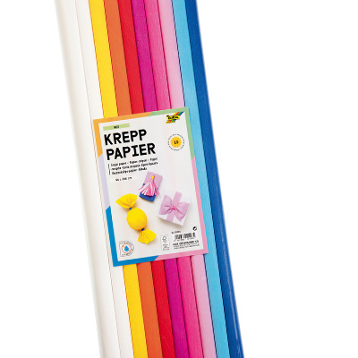 [2216] TRENDY COLOR CREPE PAPER, PACK OF 10