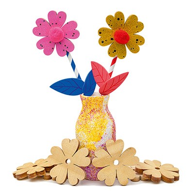 [804303] 20 houten bloemen