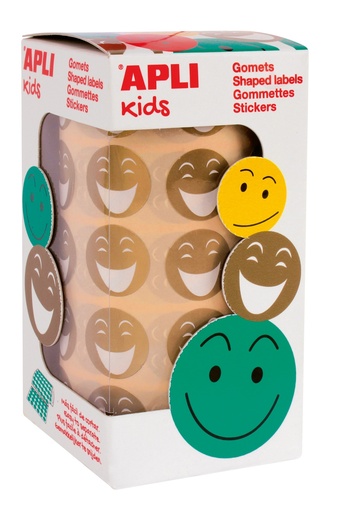 [82985] GOLD SMILES ADHESIVE STICKERS, ROLL