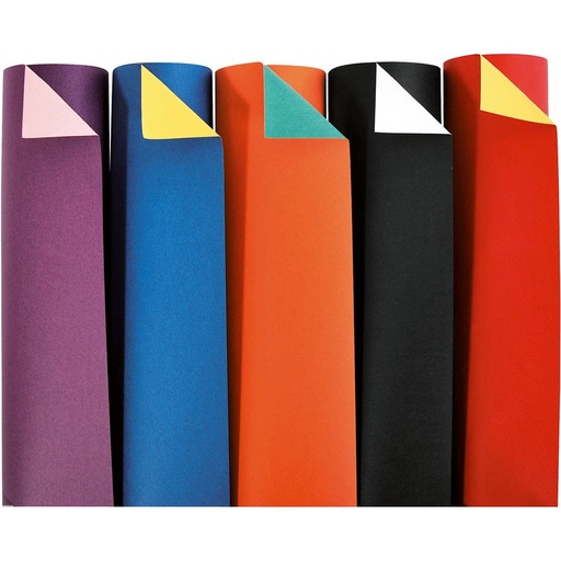 [2041] Tweekleurige kartonnen kaart 50x32,5 cm, 50 vellen