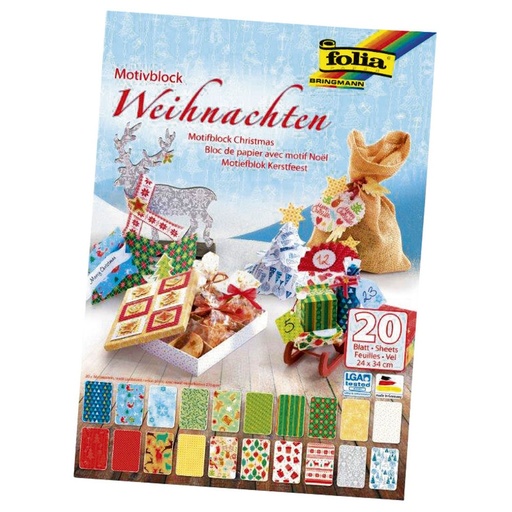 [203809] KERSTKARTON 24X34CM, HET BLOK