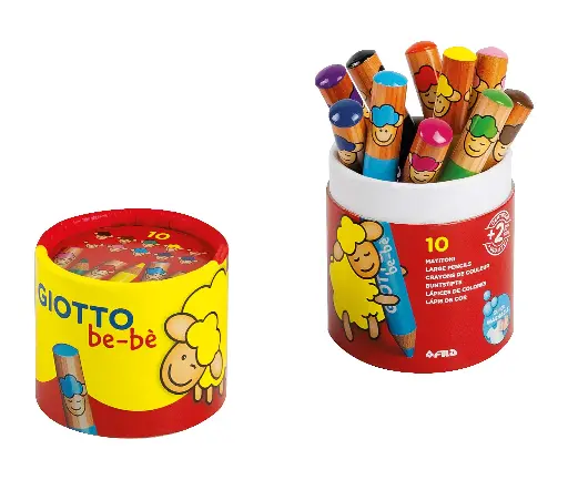 [525511] MAXI BE-BÈ BUNTSTIFTE, 10ER-DOSEN