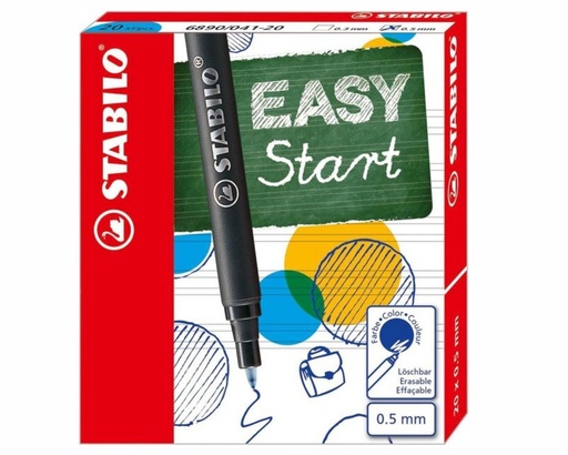 [5514] Schachtel mit 20 königsblauen Stabilo „Easy Start“-Patronen