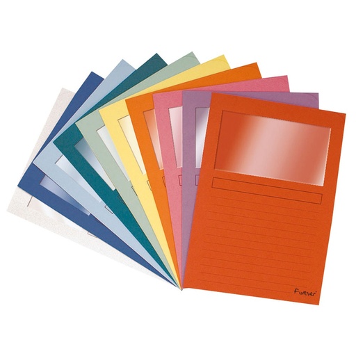 [3509] POCHETTES PAPIER+FENÊTRE, 10 ASS.