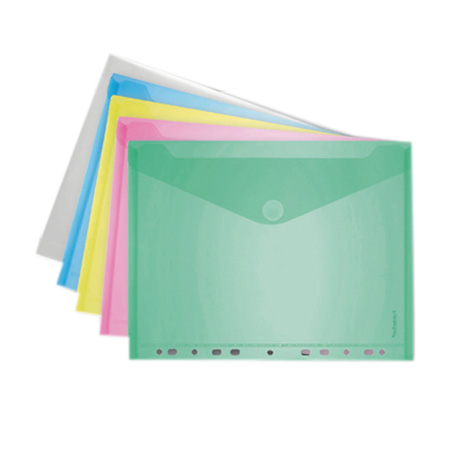 [3508B1] A4 PUNCHED ENVELOPE POCKETS/10 ASS.