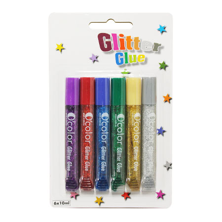 [813809] GLITTER GLUE, LOT DE 6 ASSORTIS
