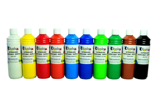 [502815] GLÄNZENDE ACRYLFARBE 12X500CC