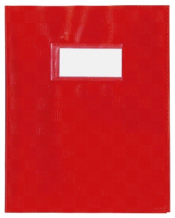 [0602B2] COUVRE-CAHIERS COUPE ROUGE, LOT DE 25