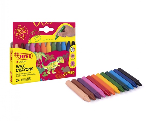 [5241] JOVICOLOR WASKRAYONS DOOS VAN 12