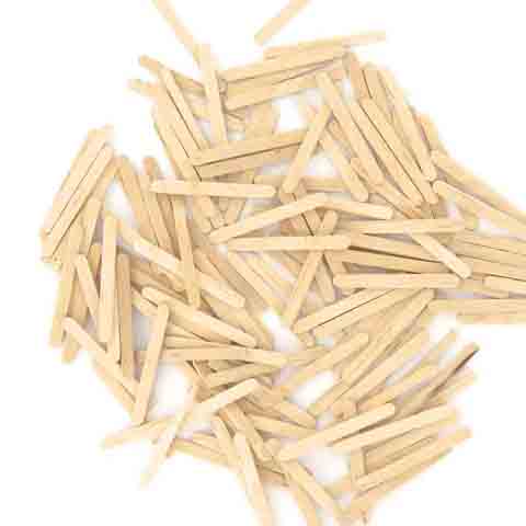 [8014] BÂTONNETS PLATS 11CM, LOT DE 300