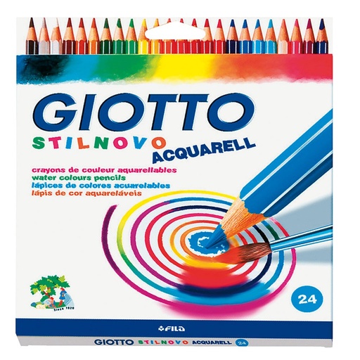 [5236] CRAYONS AQUARELLE GIOTTO , ÉTUI DE 12